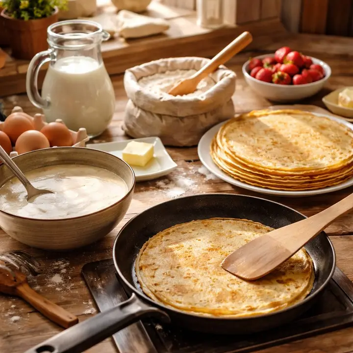 Recept za palačinke, ki vedno uspejo: tanke, mehke in brez trganja