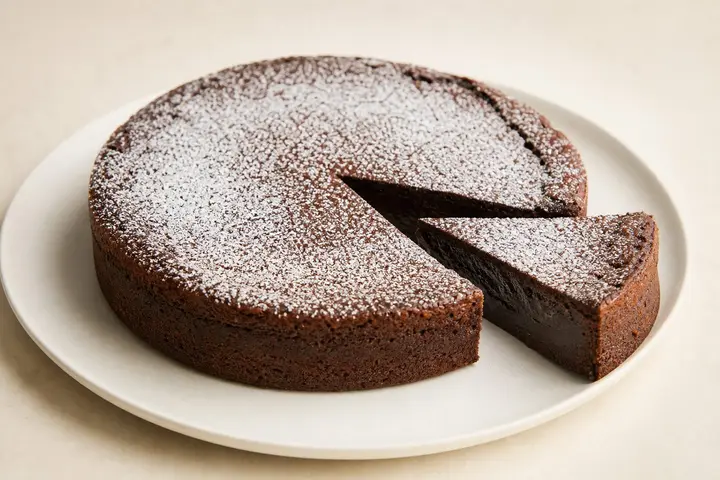 Čokoladna torta brez moke: sočna sladica v 50 minutah