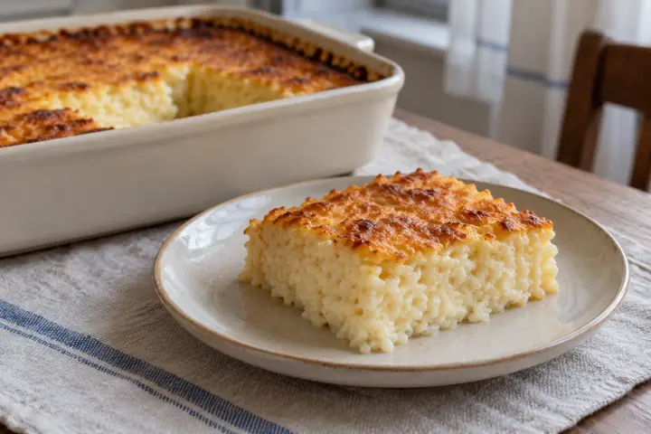 Rižev narastek: rahel in sočen recept za domači pekač
