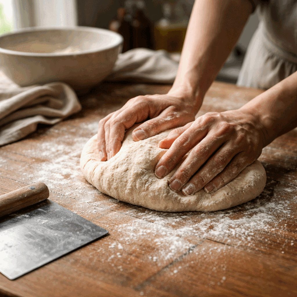 Kako dolgo gnesti testo ročno in kdaj je dovolj: znaki, ki ločijo puhasto štruco od zbitega hlebca