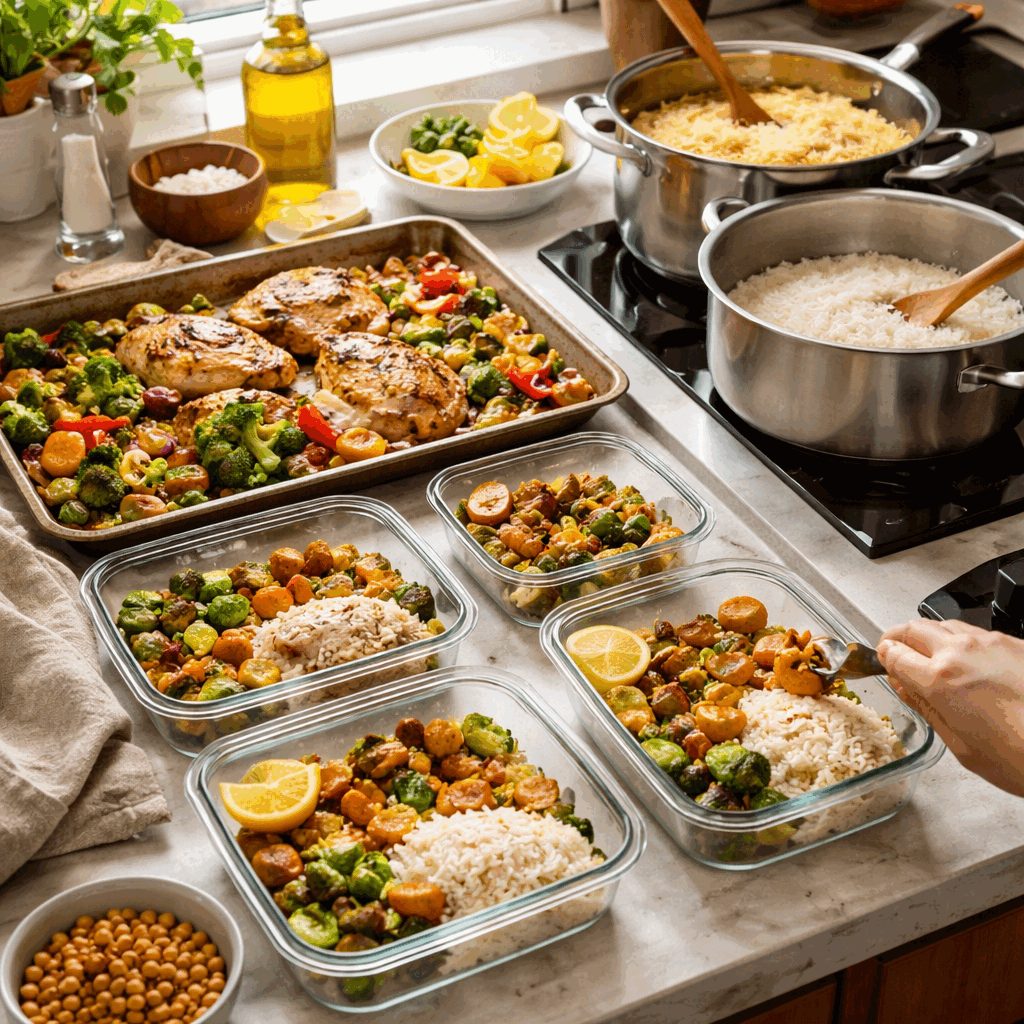 Kako skuhati za cel teden v dveh urah, meal prep brez stresa in brez zavržene hrane