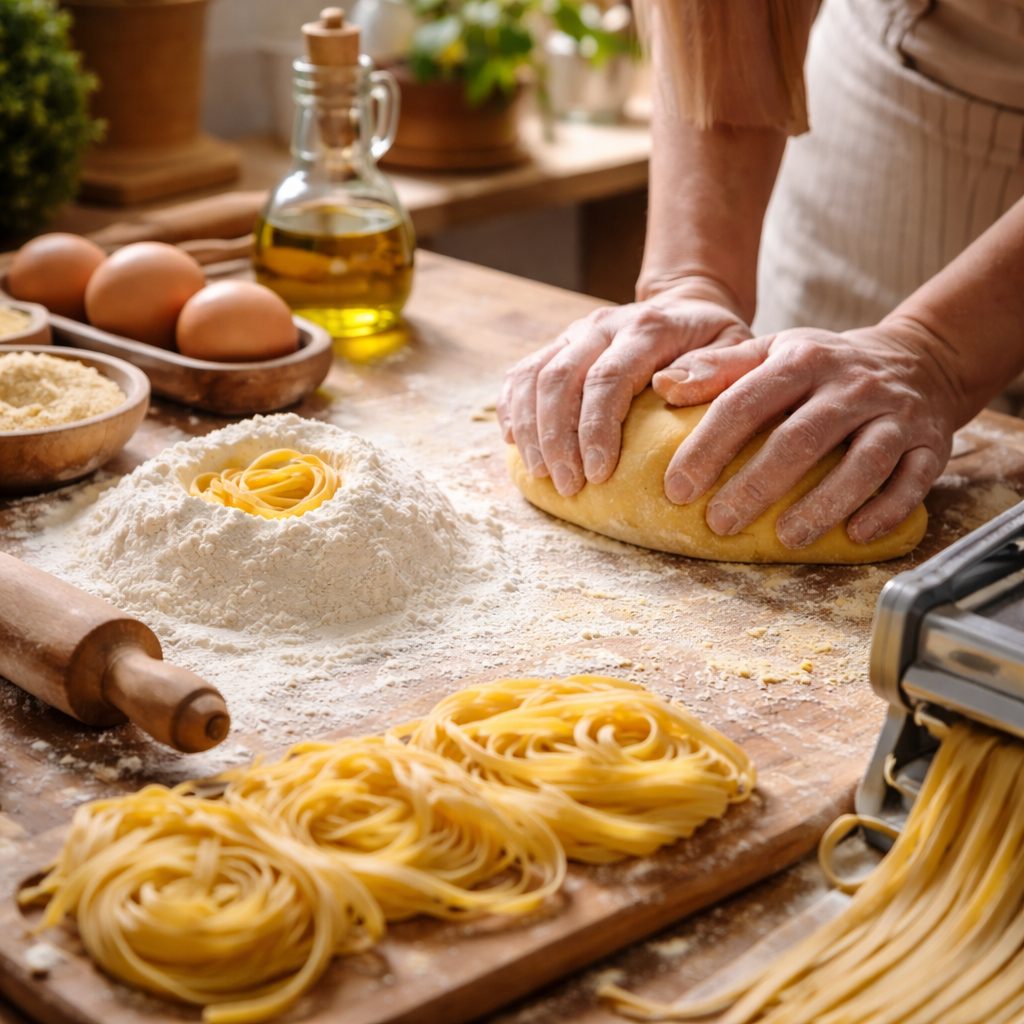 Recept za domače testenine iz nič, ki uspejo brez strojčka in brez ugibanja