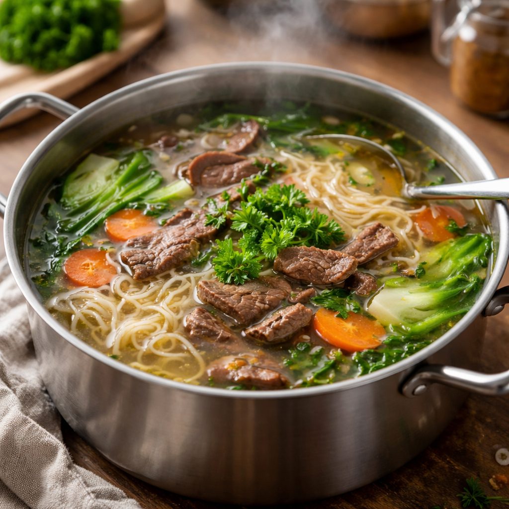 Recept za goveja juha z rezanci, ki ostane bistra in ima pravi domač okus