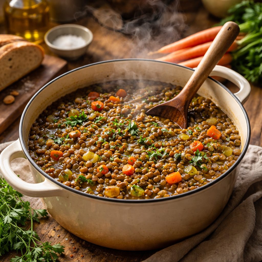 Recept za dušene leče z zelenjavo, ki nasiti, stane malo in ne razpade v kašo