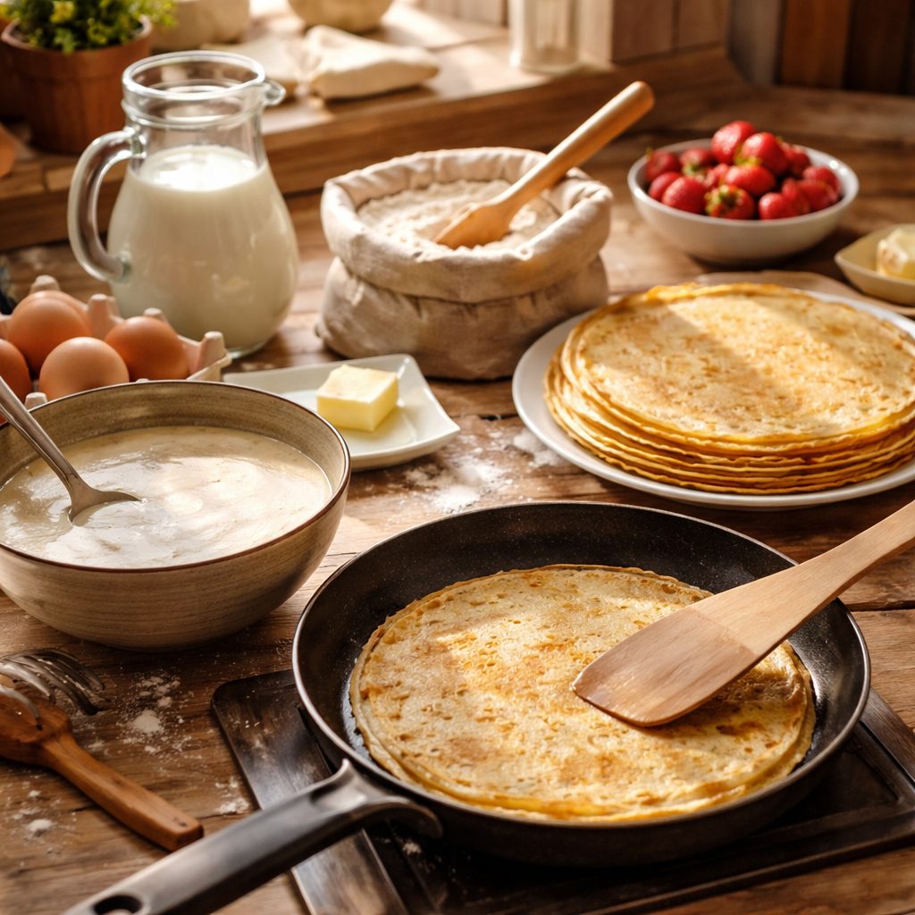 Recept za palačinke, ki vedno uspejo: tanke, mehke in brez trganja