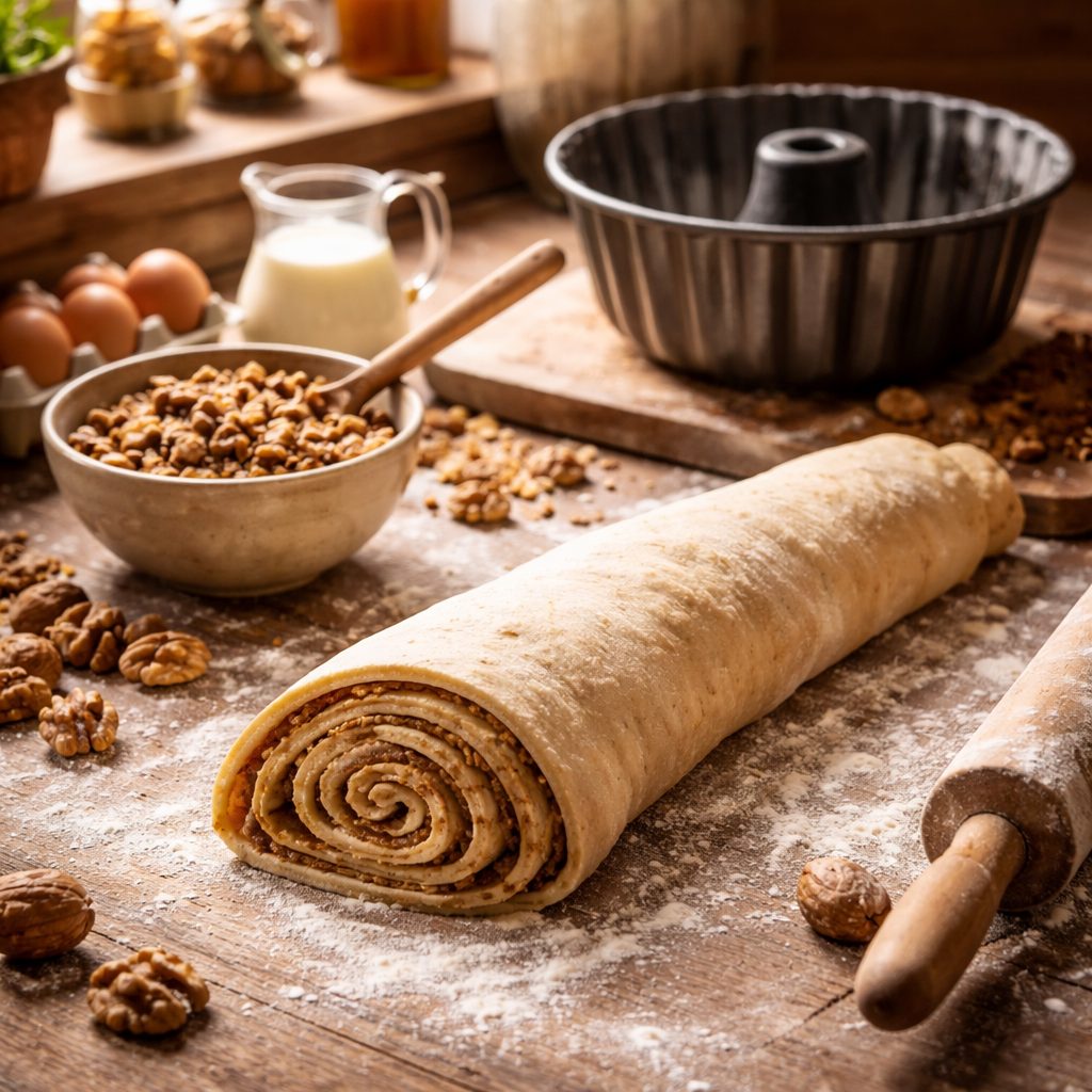 Recept za orehovo potico brez napak, ki ne poči, se ne sesede in ostane sočna