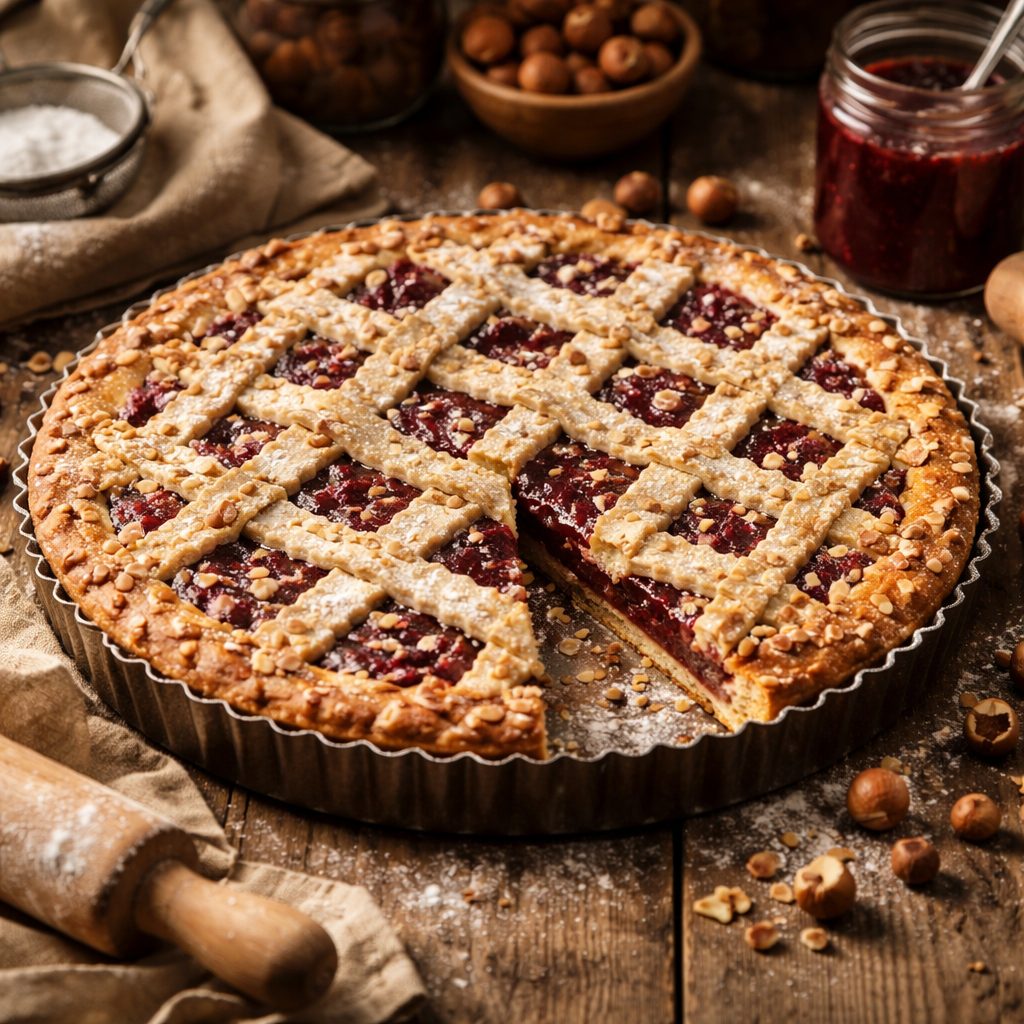 Recept za lino torto z lešniki, ki ostane krhka in je naslednji dan še boljša