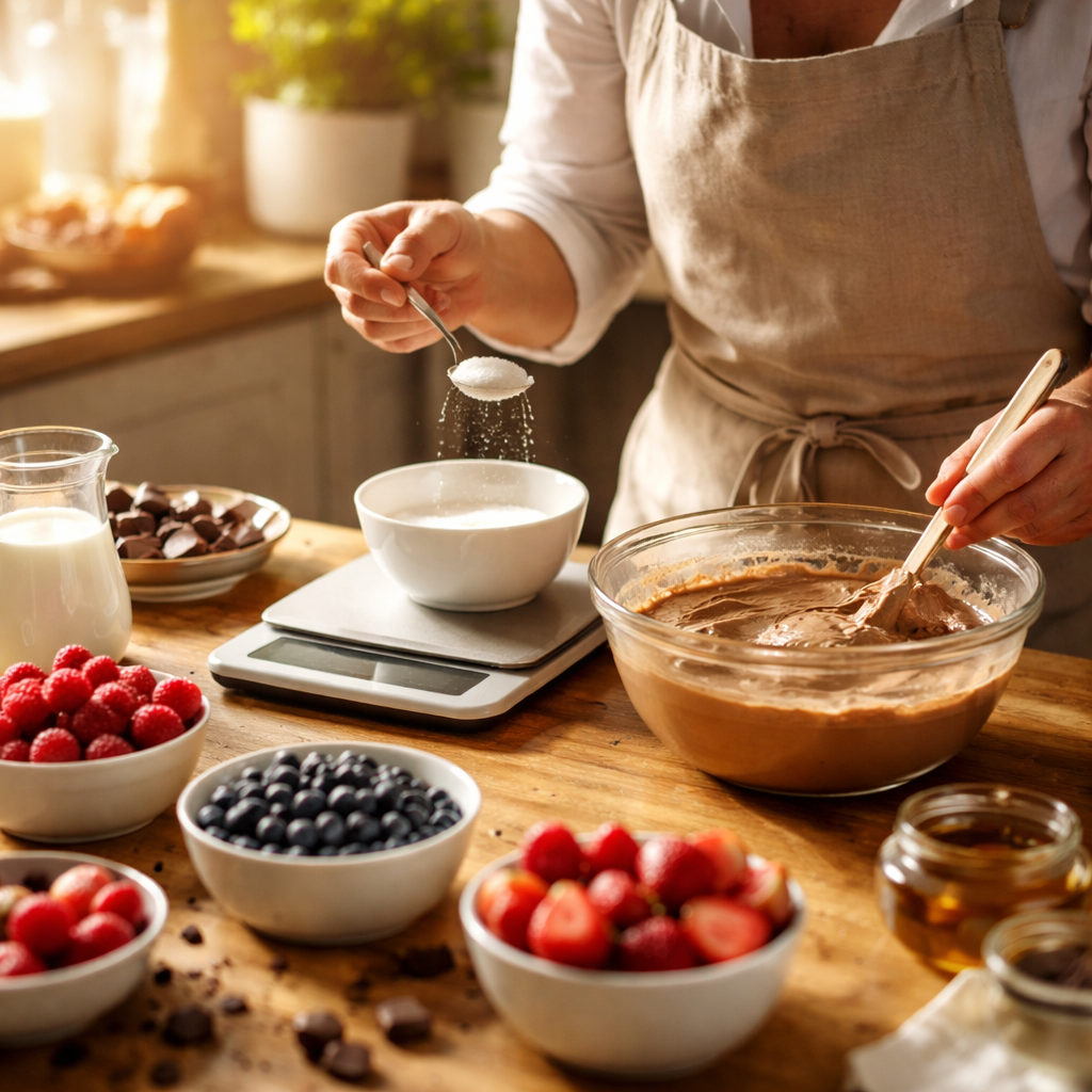 Kako zmanjšati sladkor v sladicah brez izgube okusa in prave teksture