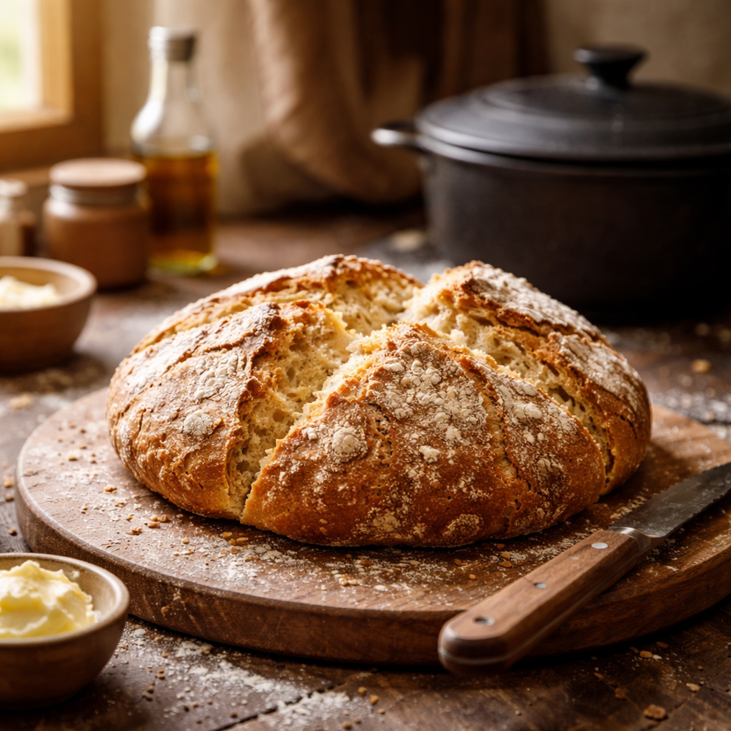 Kako speči kruh brez kvasa in dobiti skorjo kot iz krušne peči